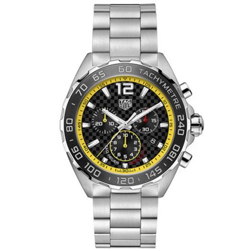 TAG Heuer Formula 1 Chronograph Quartz Stainless Steel / Carbon - Yellow / Bracelet